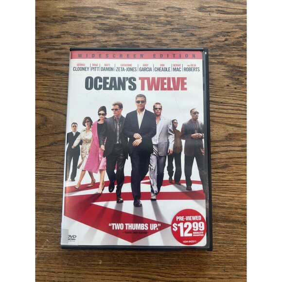 Ocean’s Twelve 2004 DVD Widescreen Edition George Clooney Brad Pitt Pre-Owned - Picture 1 of 4